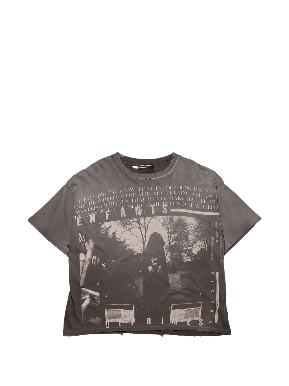 Enfants Riches Deprimes Jeremy Graphic Print Distressed T Shirt