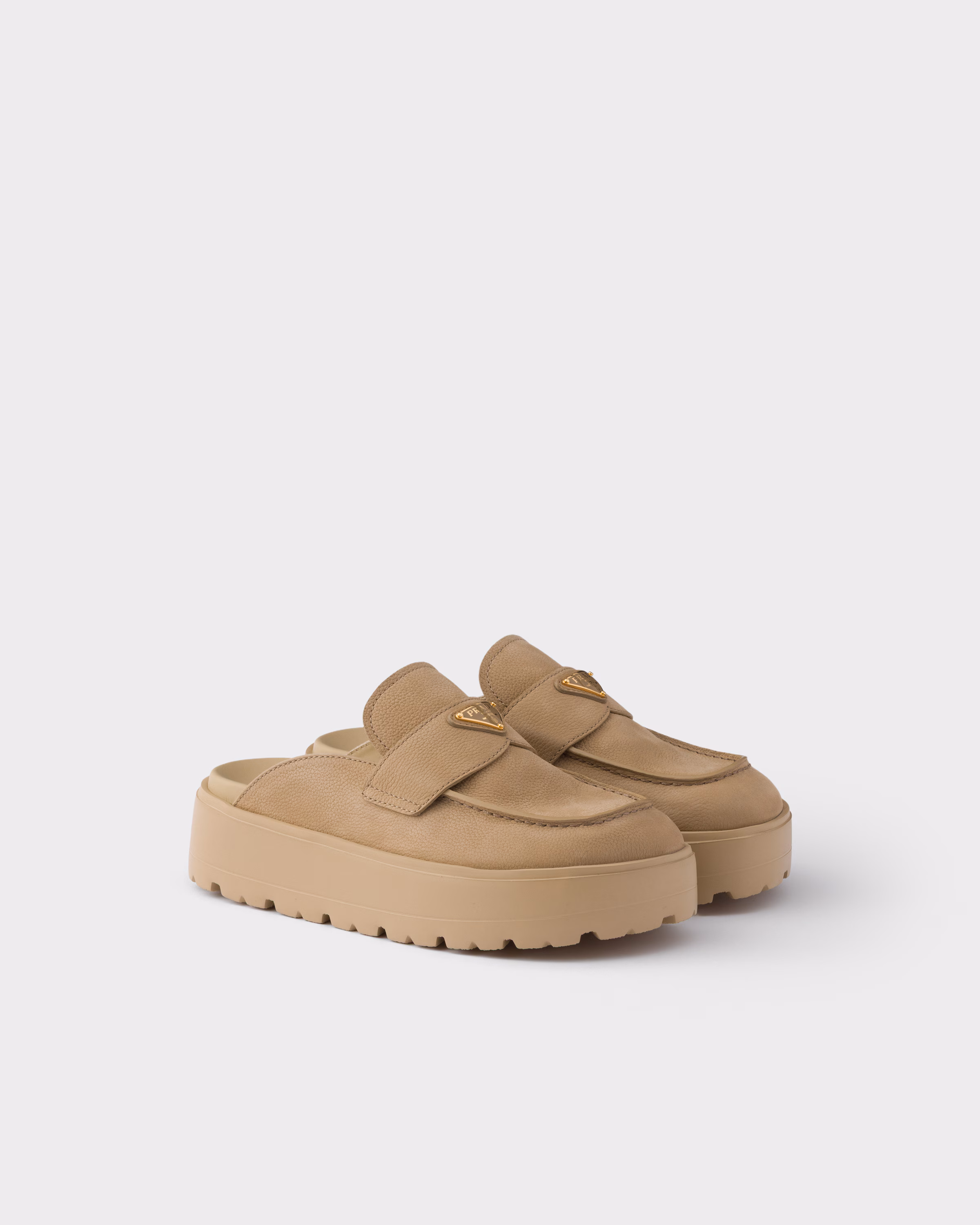 Nubuck flatform mules — image 1 of 6