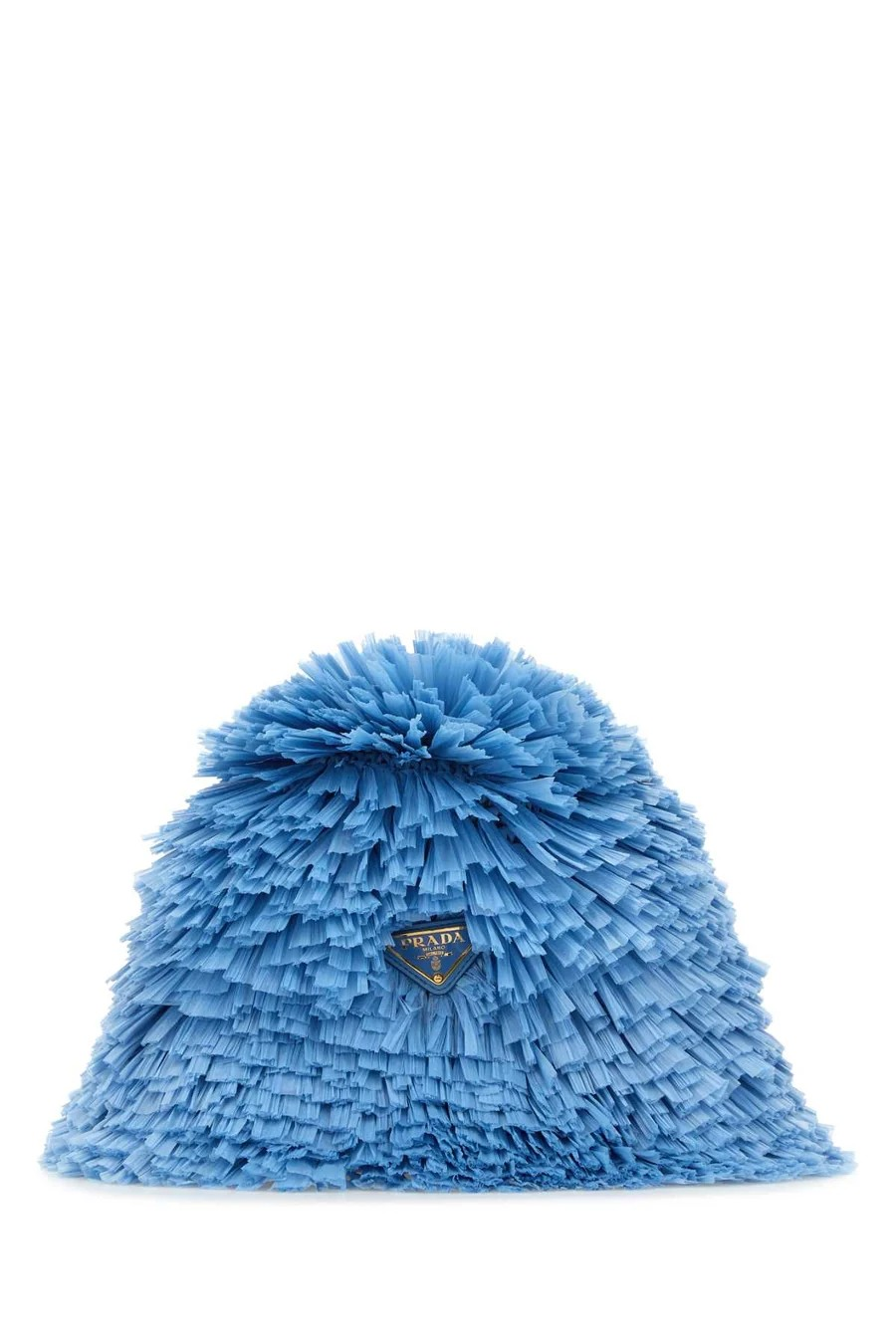 Prada CAPPELLI Embellished Raffia Bucket Hat — Blue — image 2 of 2