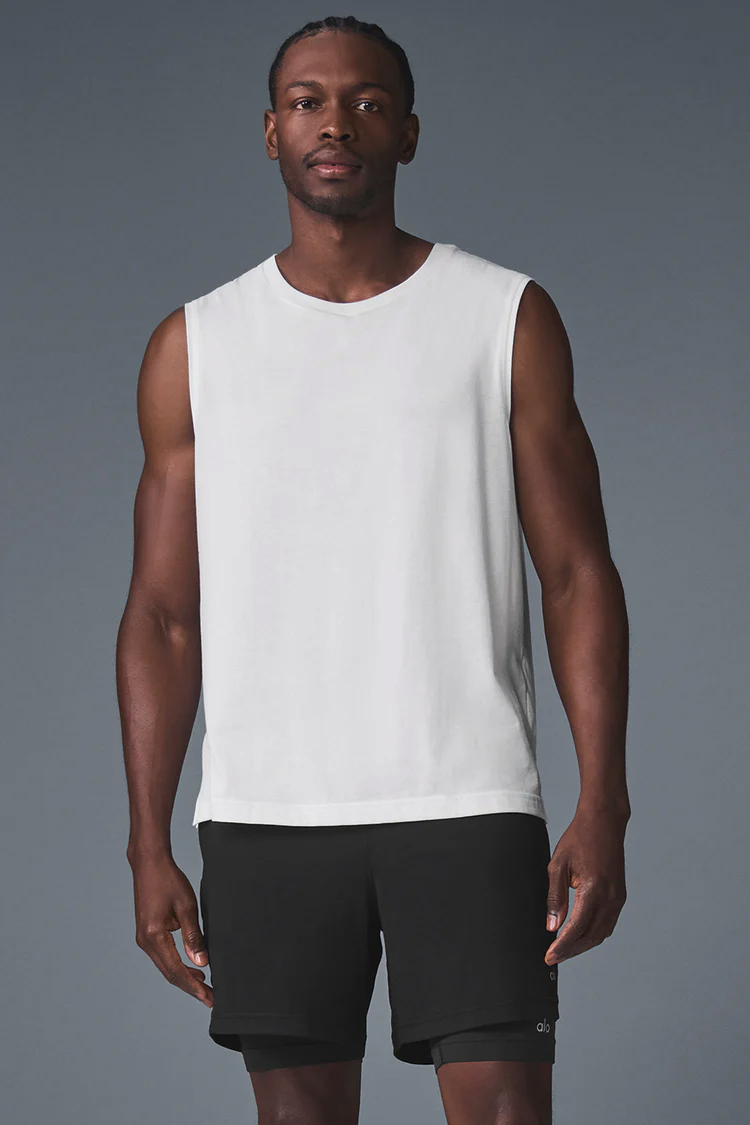 M2033r The Triumph Muscle Tank White