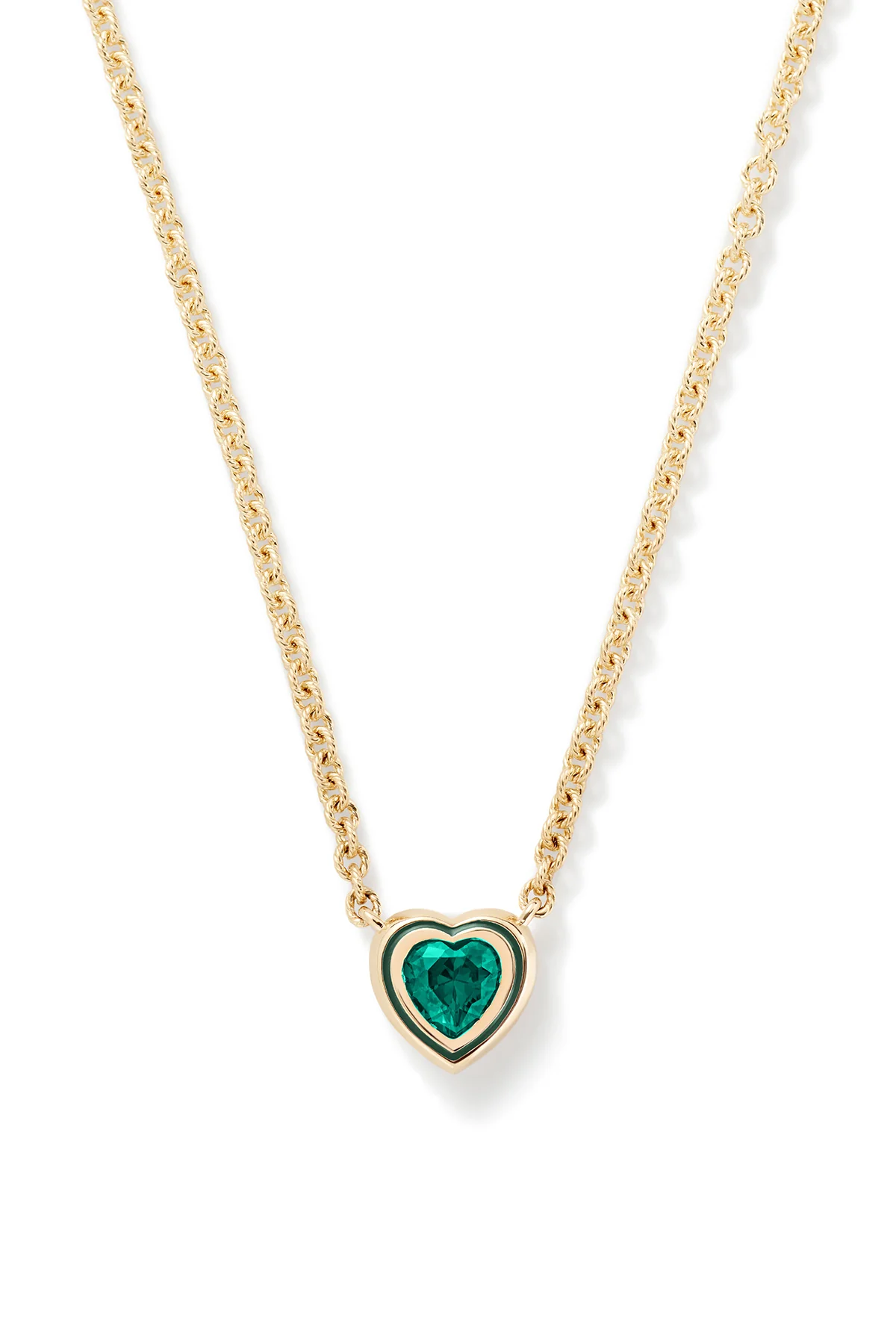 Madison Necklace with Heart Bezel Stone — image 6 of 6