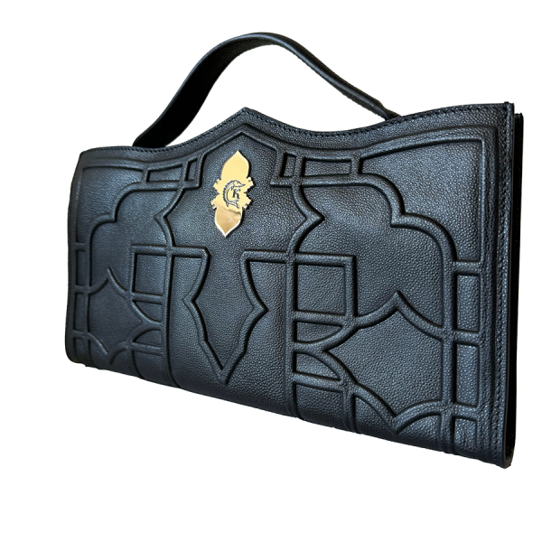 Sac à main en cuir noir Turquoise - Dellaluna X Caviar Kaspia — image 2 of 5