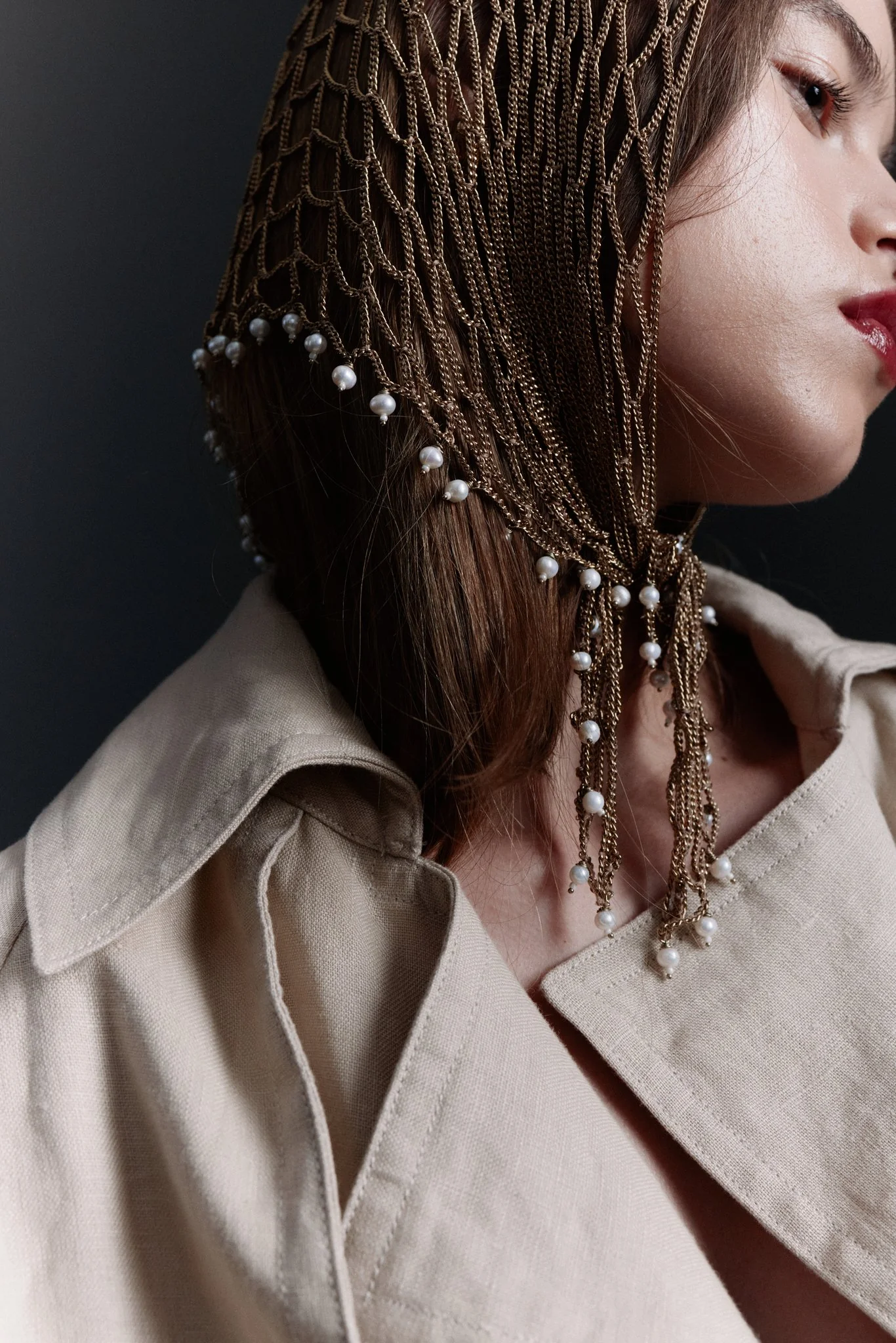 Chain Bandana with Freshwater Pearls — image 3 of 6