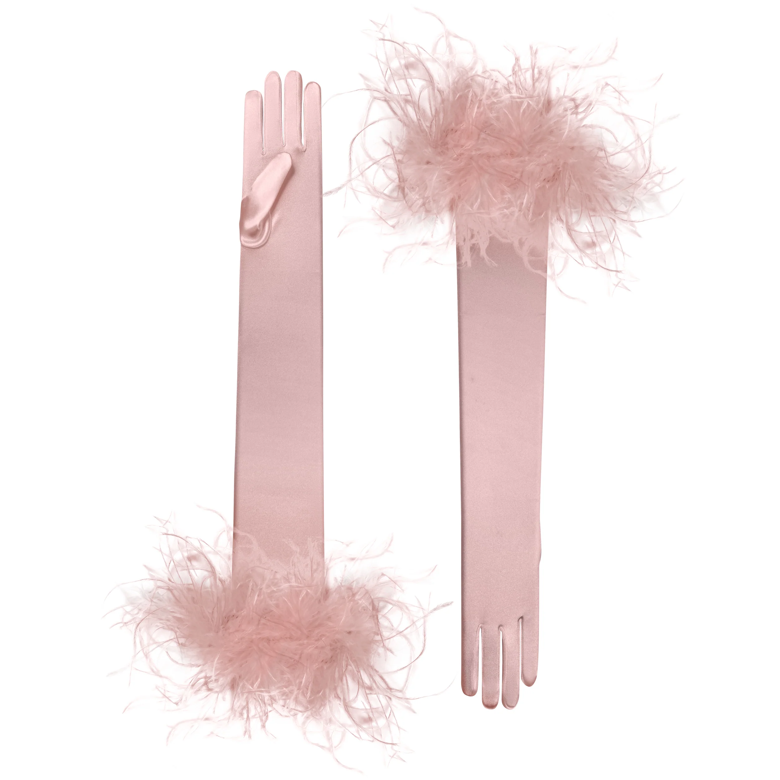 Ariadne | Satin Opera Glove - Smokey Rose