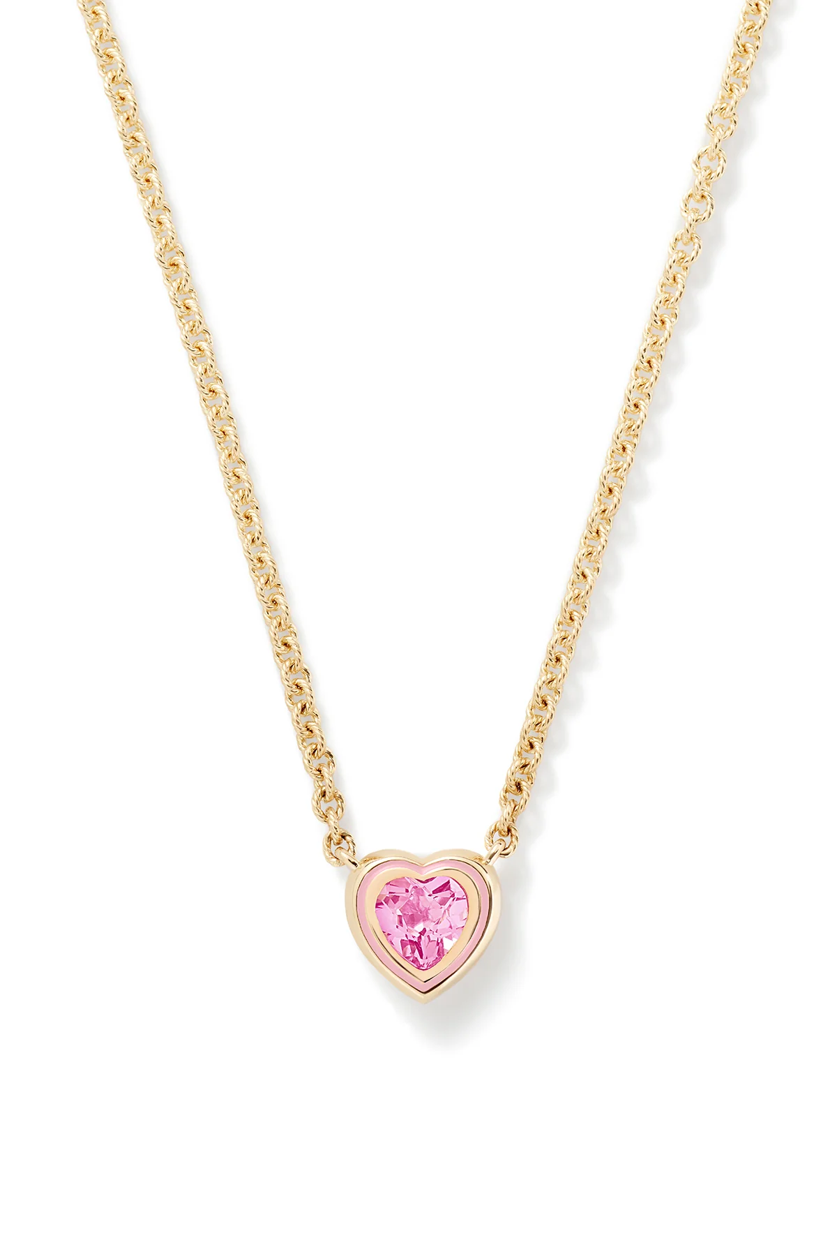 Madison Necklace with Heart Bezel Stone — image 2 of 6